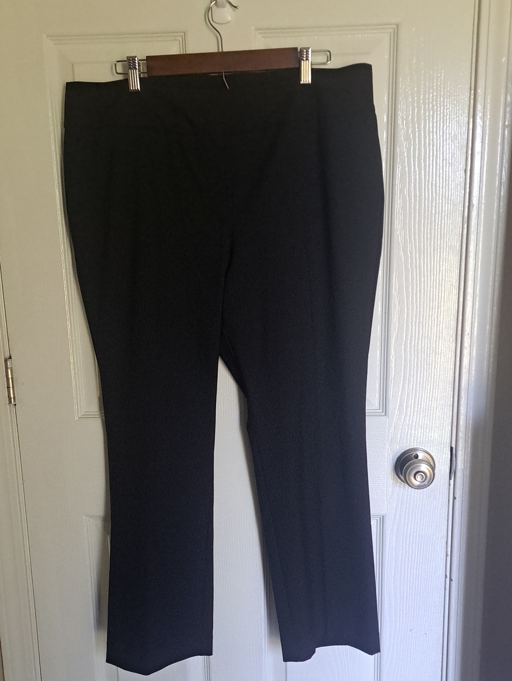 Ann Taylor Black Wide-Leg Petite Dress Pants